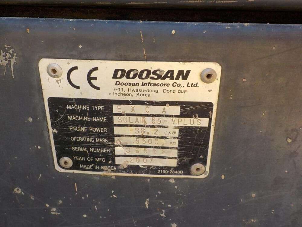 DOOSAN SOLAR 55-V mini excavator - Photo 27